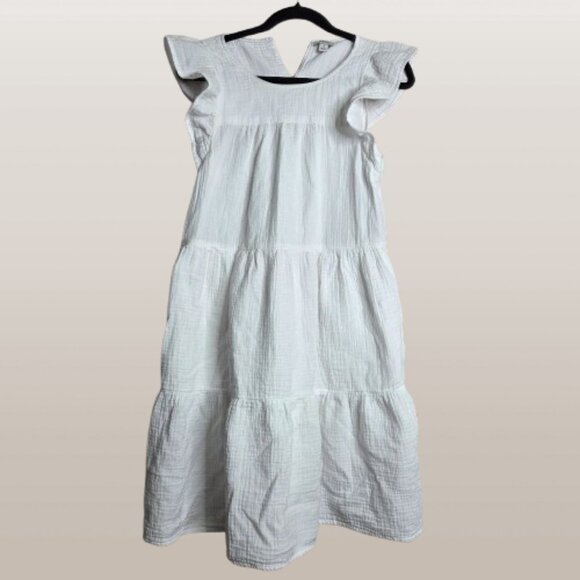 NWOT J. Crew Women's White Mini Gauze Dress - Picture 2 of 7